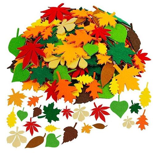 Autocollants de feuilles de 528 pièces, autocollants de feuilles de feutre, autocollants de feuilles d'érable goodnice