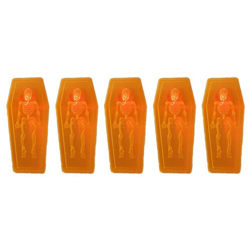 Lumières LED pour Halloween, 2 pièces, horreur avec lumières, boîte de squelette, décor requis goodnice