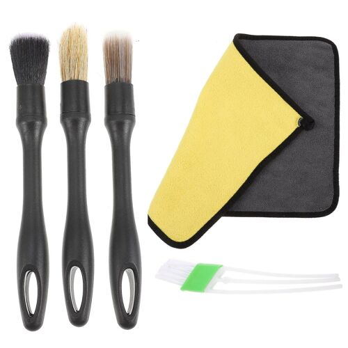 Kit de brosses de nettoyage pour grilles d'aération de voiture haut de gamme : outils de nettoyage et d'entretien intérieurs efficaces