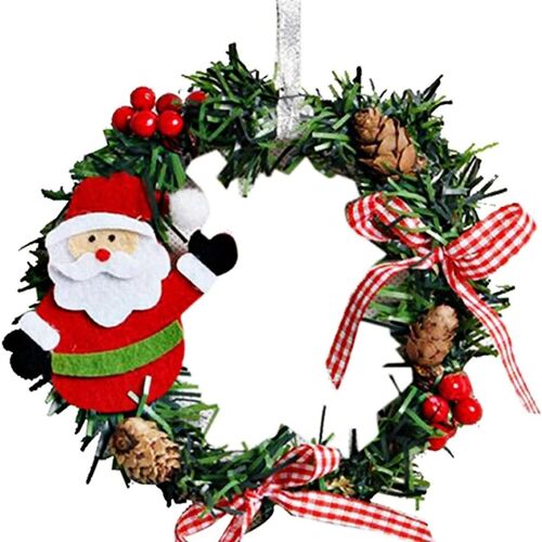 Couronne, décoration de Noël, couronne d'automne, mini Noël artificiel fait main goodnice