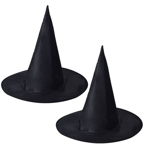 Chapeau De Sorcière Costume D'halloween Accessoires De Sorcière Maléfique Noir Goodnice