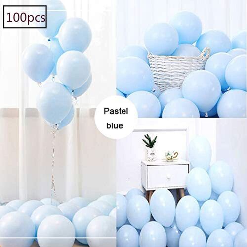 Ballon couleur bleu 100 paquets ballon en latex de 10 pouces goodnice