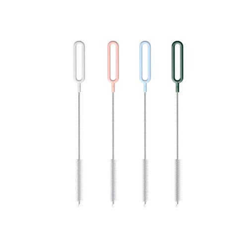 Lot de 4 brosses de nettoyage pour pailles, bouteilles d'eau, pailles Boba et smoothies - Outils de nettoyage faciles et efficaces