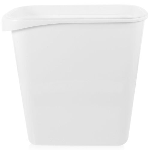 Poubelle d'angle fine - Élégante poubelle blanche pour la maison, la cuisine, la salle de bain et le bureau - Sans couvercle, plastique durable