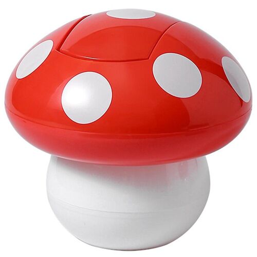 Mini poubelle de bureau en forme de champignon ¿ Élégante poubelle de table en plastique ABS pour la maison et le bureau