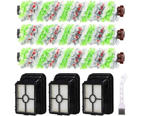 Lot de 7 rouleaux-brosses et filtres HEPA pour aspirateur Bissell CrossWave Pet ¿ Nettoyage multi-surfaces pour la maison et les animaux