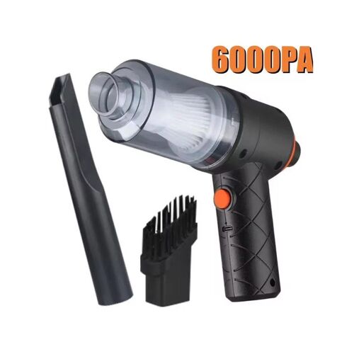 Aspirateur de voiture sans fil puissant 6 000 Pa ¿ Portable, léger, filtre lavable, multifonction pour le nettoyage automatique