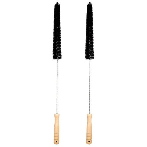 Lot de 2 brosses de nettoyage pour sèche-linge à long manche ¿ Nylon et bois durables pour un nettoyage efficace de la maison