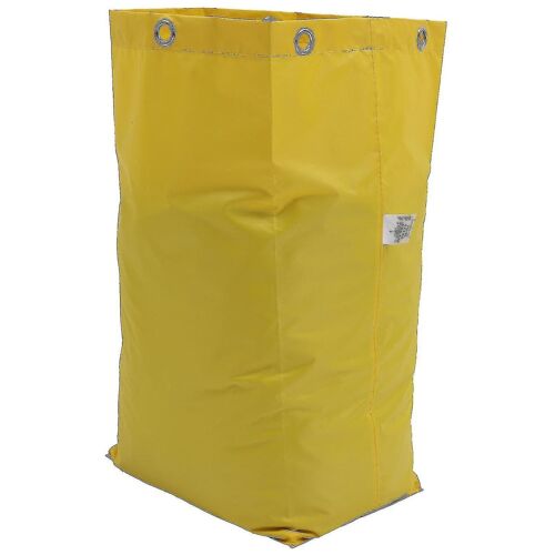 Sac de nettoyage haut de gamme en toile durable pour la collecte et le transport des déchets - Jaune vif, écologique