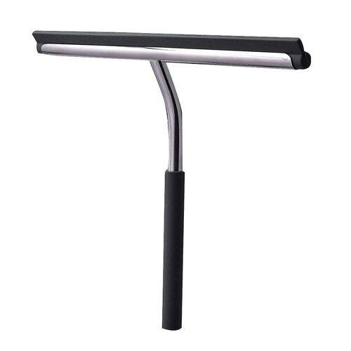 Raclette à vitres en acier inoxydable de qualité supérieure - Nettoyant pour vitres durable pour la maison, le bureau, la voiture et la salle de bain - Design ergonomique