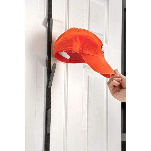 Organiseur De Casquettes À Suspendre Sur La Porte - Peut Contenir 18 Casquettes Et Visières, Sangles Réglables, Solution De Rangement Polyvalente