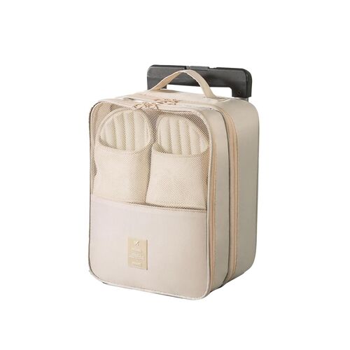 Sac De Rangement À Chaussures Grande Capacité Avec Poignée ¿ 3 Couches, Tissu Oxford Imperméable, Organisateur De Voyage Pour Chaussures