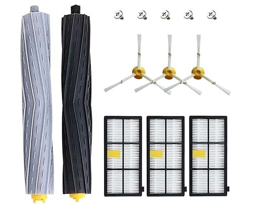 Lot de 13 pièces de rechange pour iRobot Roomba séries 800 et 900 : filtres HEPA, brosses et plus pour un nettoyage optimal