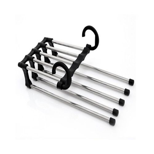 Porte-Pantalons En Acier Inoxydable - Cintres Peu Encombrants Pour Une Garde-Robe Organisée - Noir, Design Durable Et Polyvalent