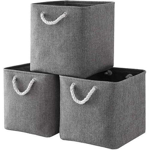 Lot de 2 paniers de rangement en tissu surdimensionnés ¿ Organisateurs pliables, durables et polyvalents pour jouets, vêtements et plus encore