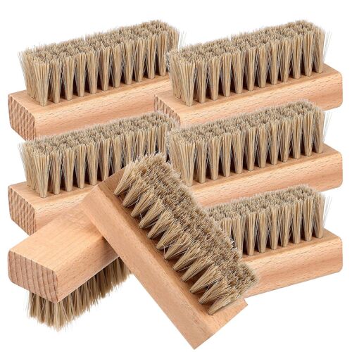 Lot De 10 Brosses À Chaussures En Cuir ¿ Manche En Bois Durable Et Poils Doux Pour Polir Et Nettoyer Tous Types De Chaussures