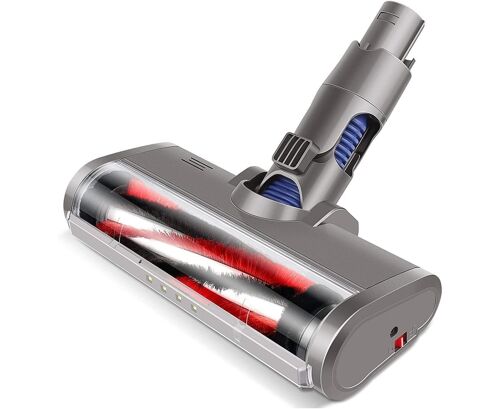 Tête d'aspirateur Dyson V6 pour DC58 DC61 DC62 DC74 V6 Absolute/Animal - Brosse turbo avec bande en fibre de carbone