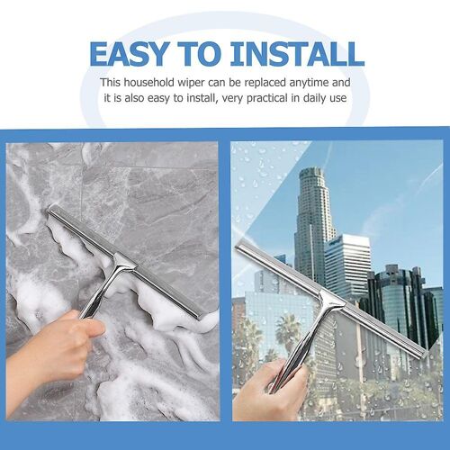 Lot de 2 essuie-glaces de rechange durables pour un nettoyage sans traces ¿ Installation facile et design compact