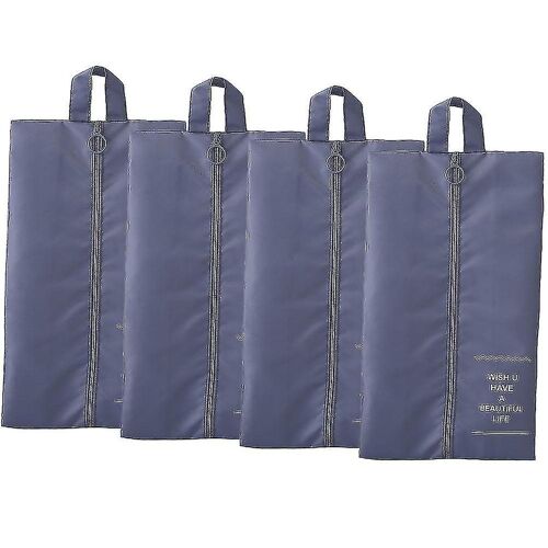Lot de 4 sacs à chaussures de voyage ¿ Organiseur en nylon durable pour baskets, chaussures de ville et sous-vêtements ¿ Léger et portable
