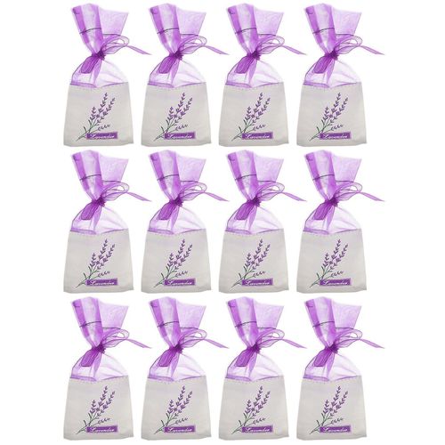 12 Sachets De Lavande Pour Parfum D'intérieur - Sachets En Coton Naturel Pour La Fraîcheur Des Tiroirs, Placards Et Armoires