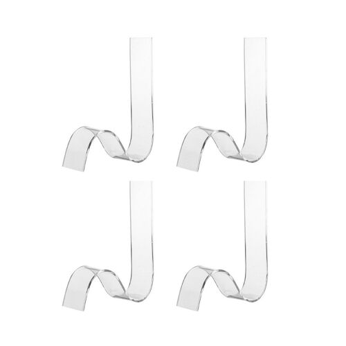Lot De 4 Présentoirs À Chaussures En Acrylique Transparent ¿ Supports En S Pour Sandales, Talons Et Autres ¿ Idéal Pour La Maison Et Le Commerce