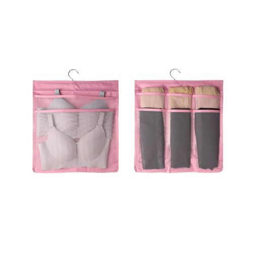 Organiseur De Sous-Vêtements À Suspendre Double Face Et Serviette À Cheveux En Microfibre À Séchage Rapide - Solution De Rangement Parfaite Et De Séchage Rapide
