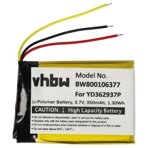 vhbw Batterie compatible avec GoPro HERO 3, ARMTE-002, HERO 4, HERO 3+ télécommande remote control (350mAh, 3,7V, Li-polymère)