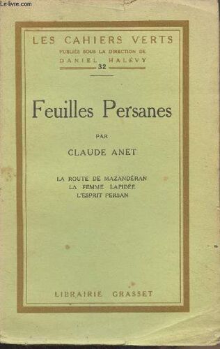 Feuilles Persanes - Les Cahiers Verts N°32