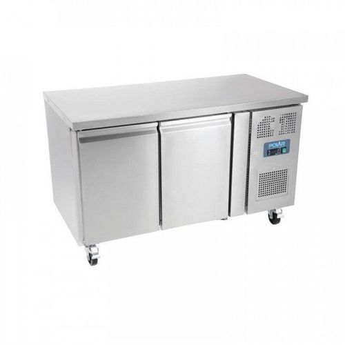 Table inox réfrigérée tropicalisée positive 282 Litres, 2 portes, 300 W, 220 V - MONO