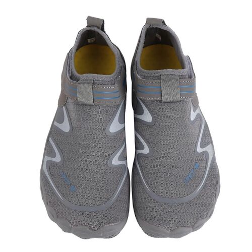 1 Paire De Chaussures De Sports Nautiques Hommes Pieds Nus Séchage Rapide Slip On Pour Tennis De Plage Patauge En Plein Air Randonnée Gris Taille 40