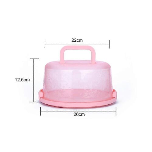 Boîte De Conservation Alimentaire Portable Cupcake Carrieravec Poignée Boîte À Gâteau Transparente
