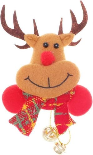 Light-Up Reindeer Brooch Pin - Festive Christmas Jewelry Gift