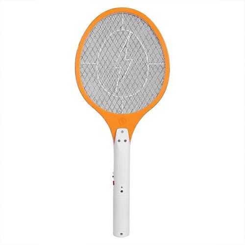 Sans fil Rechargeable Électrique Mouche Moustique Swatter Bug Zapper Raquette Insectes Tueur Orange