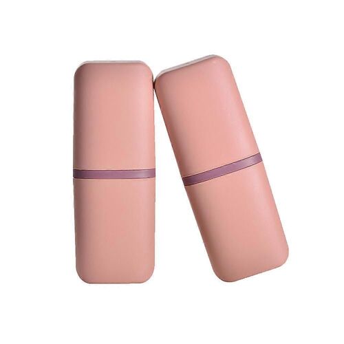 2pcs Voyage Brosse À Dents Cup Case, Toothbrush Container Portable Travel Toothbrush Holder Dentifrice Storage, 20.5 * 7.5 * 5.5cm