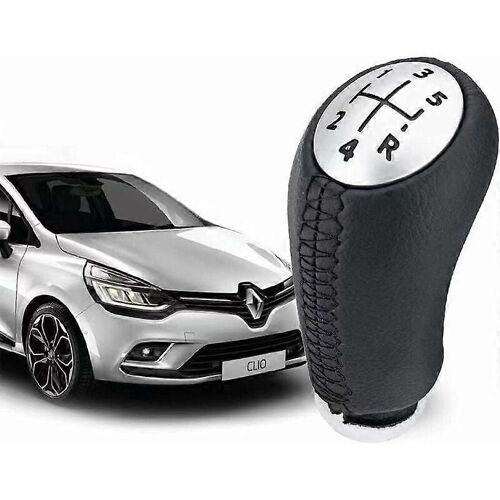 Pommeau De Vitesse Clio 3 En Cuir - Levier De Vitesse 5 Vitesses Pour Laguna/Megane 2 / Clio 4 / Scenic/Kangoo