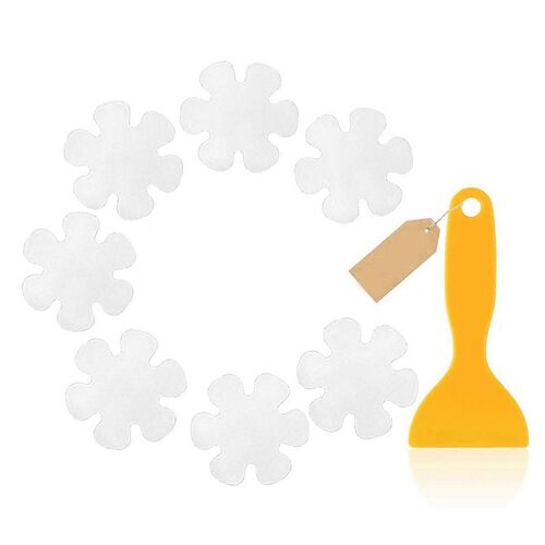20pcs baignoire autocollants antidérapant, sécurité douche marches appliques adhésives avec grattoir