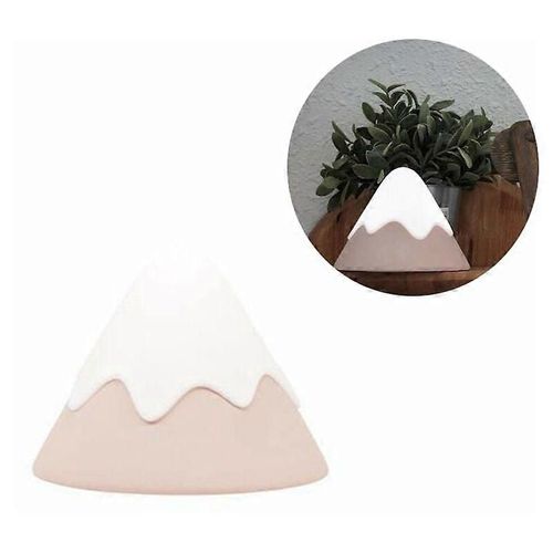 Veilleuse, Lampe Snow Mountain, Commande Par Tapotement, Réglage De La Minuterie, Silicone Souple, Dimmable, Soins Doux Pour Les Yeux, Rechargeable, Portable, Lampe De Chambre D'enfant, Chambre D'enfant D