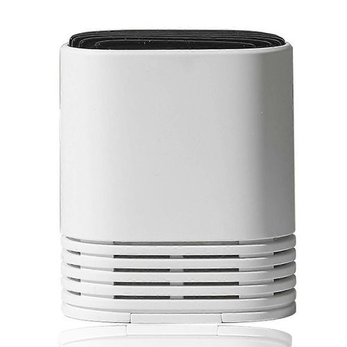 Mini purificateur d'air motorisé ultra portable, ultra silencieux pour les voyages, dans la voiture et sur le bureau (BlancNoir)