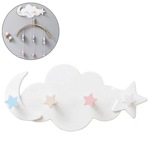 Nuage Lune Étoile Murale Crochets DIY Cintre Décoration Murale Décor De Chambre D'enfants
