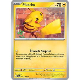Carte Pokémon - Pikachu - 051/162 - Ev5 Forces Temporelles Sous Sleeve - Choupine50 -