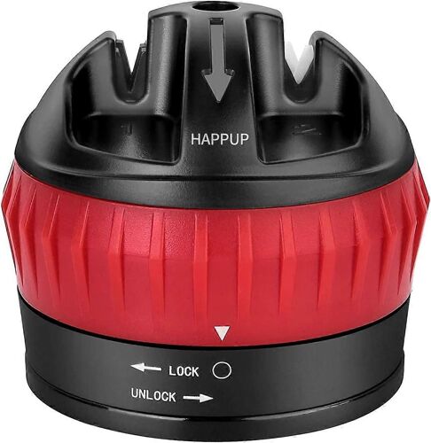 Aiguiseur De Couteaux, Professionnel Cuisine Affteur Couteau Et Ciseaux Manuel En 2 Tapes, Affter Opration Une Main Antidrapante, D'Afftage Les Coute