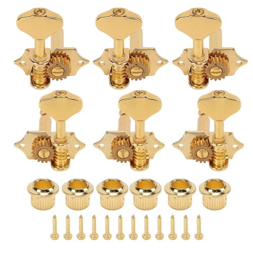 Clé D¿Accordage De Guitare 3 Gauche 3 Droite Rapport De Vitesse 1:18 Stable Durable Facile À Installer Pièces D¿Instrument De Musique