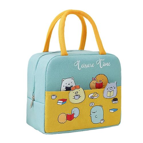 Sac à lunch, sac fourre-tout isotherme boîte à lunch, petite glacière réutilisable et étanche Sacs à lunch mignons pour le travail, le bureau, le pique-ou les voyages