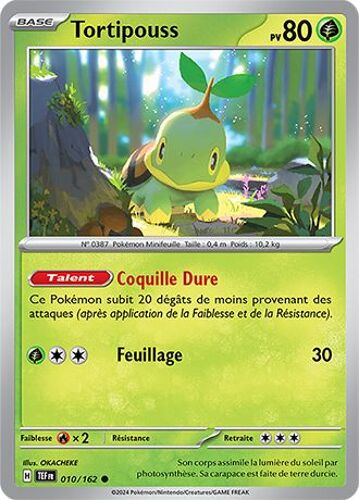 Carte Pokémon - Torttipouss - 010/162 - Ev5 Forces Temporelles Sous Sleeve - Choupine50 -