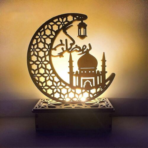 Decorate Your Space With Handmade Wooden Moon Star Led Lights