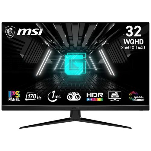 MSI G321Q - Écran LED - jeux - 32" (31.5" visualisable) - 2560 x 1440 WQHD @ 170 Hz - IPS - 300 cd/m² - 1200:1 - 1 ms - 2xHDMI, DisplayPort - noir