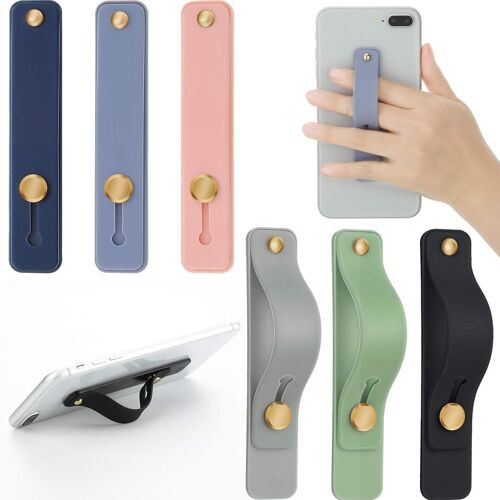 Support de téléphone portable amovible avec support, téléphone portable élastique, couleurs douces goodnice