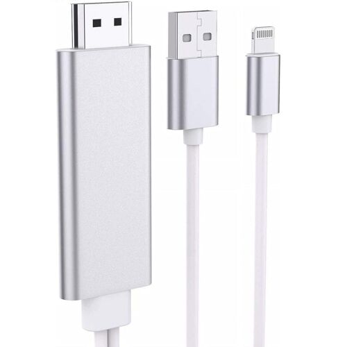 Adaptateur de câble Lightning vers HDMI compatible avec iPhone et iPad goodnice