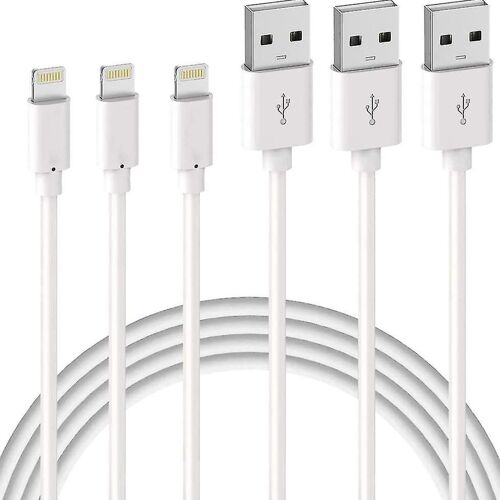 Pack De 3 Câbles De Chargement Iphone 2m Lightning Certifiés Mfi Goodnice