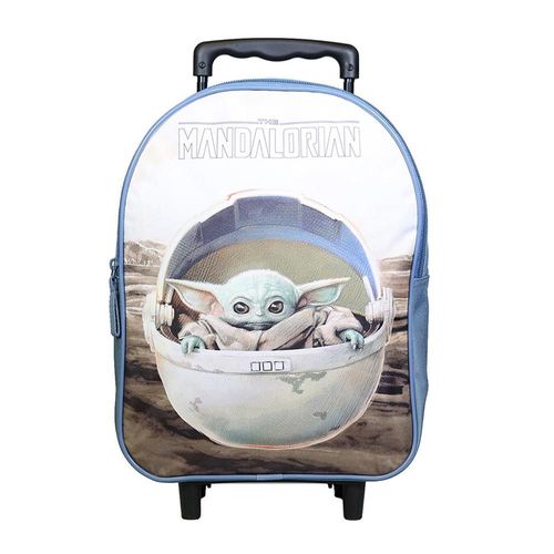 Sac à dos à roulettes maternelle STAR WARS The Mandalorian Grogu